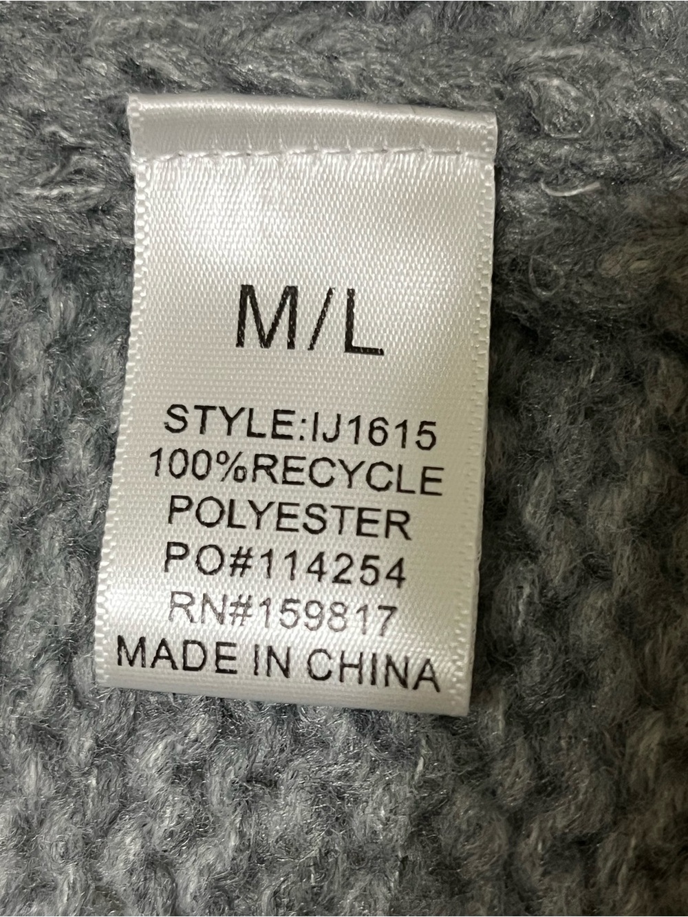 NWT Altar'd State Gray Knit Cardigan with Gray Tie Front Trim Medium Large - Picture 6 of 8